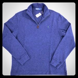 Polo Ralph Lauren Quarter 1/4 Zip Sweater Blue